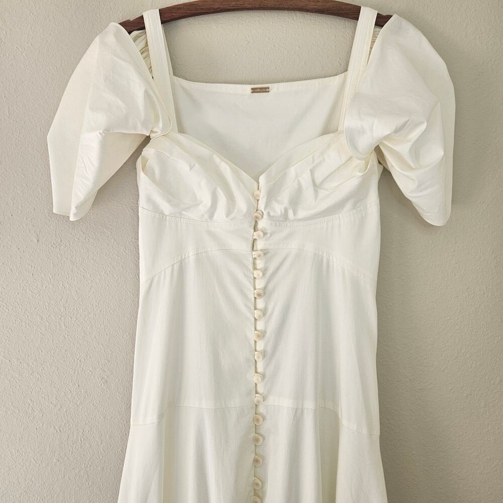 Cult Gaia Mina Dress Cream Ivory White Button Down Front Small - Picture 5 of 16